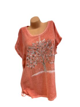 Baumprint in Pink tshirt